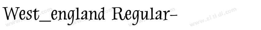 West_england Regular字体转换